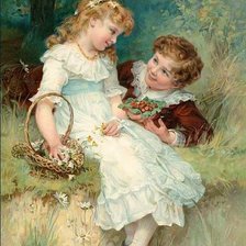 Схема вышивки «дети»