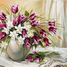 Схема вышивки «Весенний букет»