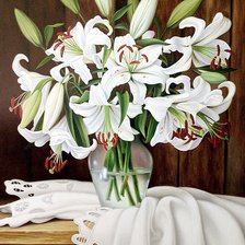 Схема вышивки «Белоснежные лилии»