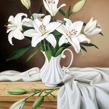 Схема вышивки «Букет лилий»