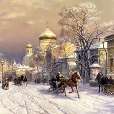 Схема вышивки «Зима»