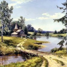 Схема вышивки «Пейзаж»