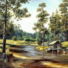 Схема вышивки «Пейзаж»