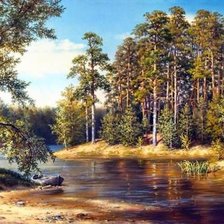 Схема вышивки «Пейзаж»