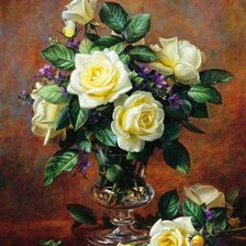 Розы в вазе