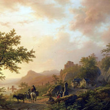 Схема вышивки «Романтический пейзаж 1»