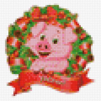 Поросенок - символ 2019, свинка, новый год, новогодний поросенок - предпросмотр