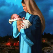 Схема вышивки «мадонна»