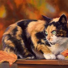 Схема вышивки «кот»