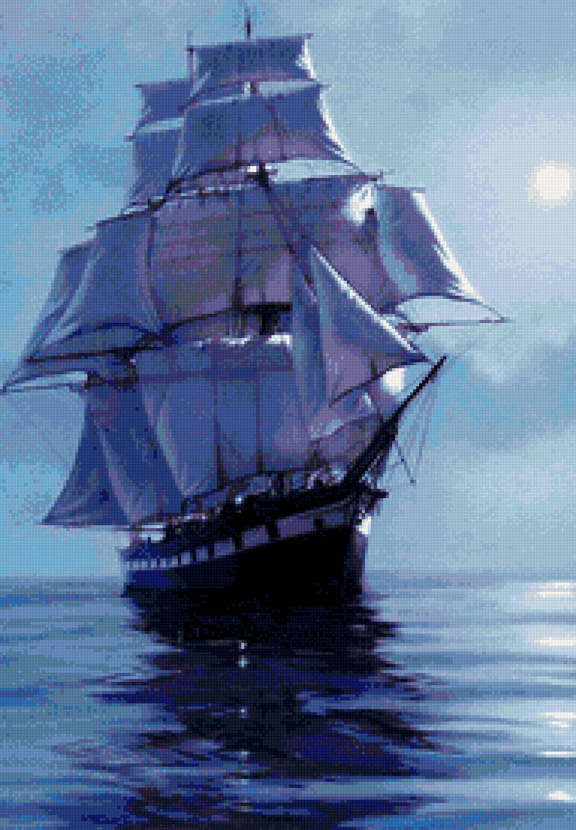 корабль - паруса - предпросмотр