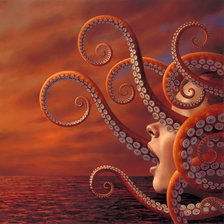 Схема вышивки «море»