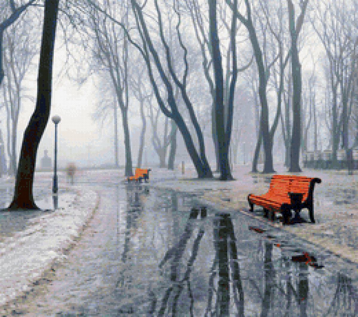 №1804183 - природа, парк, пейзаж весна, снег - предпросмотр