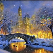 Зимний город