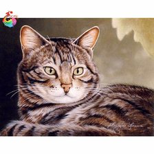 Схема вышивки «котик»