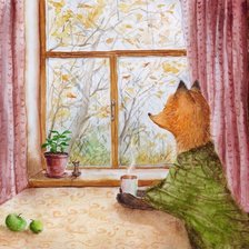 Схема вышивки «чай в октябре, ожидание друзей и снега)»