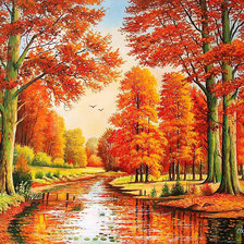 Схема вышивки «Осень»