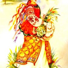 Схема вышивки «україночка»