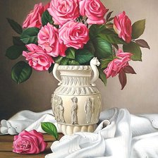 Схема вышивки «Букет роз»