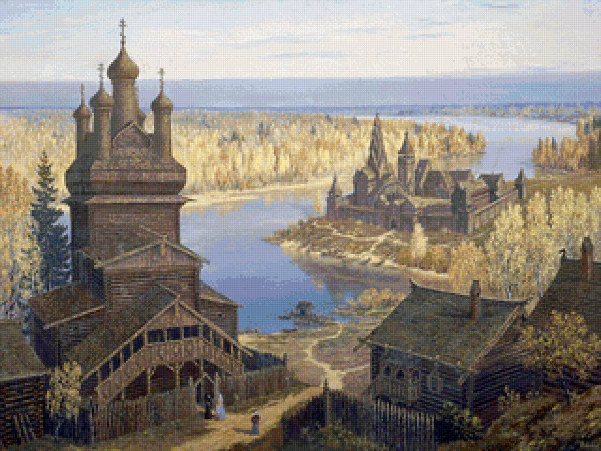 №1805479 - церковь, вода, природа, древность, пейзаж лето - предпросмотр