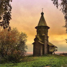 Схема вышивки «Успенская церковь в Кондопоге»