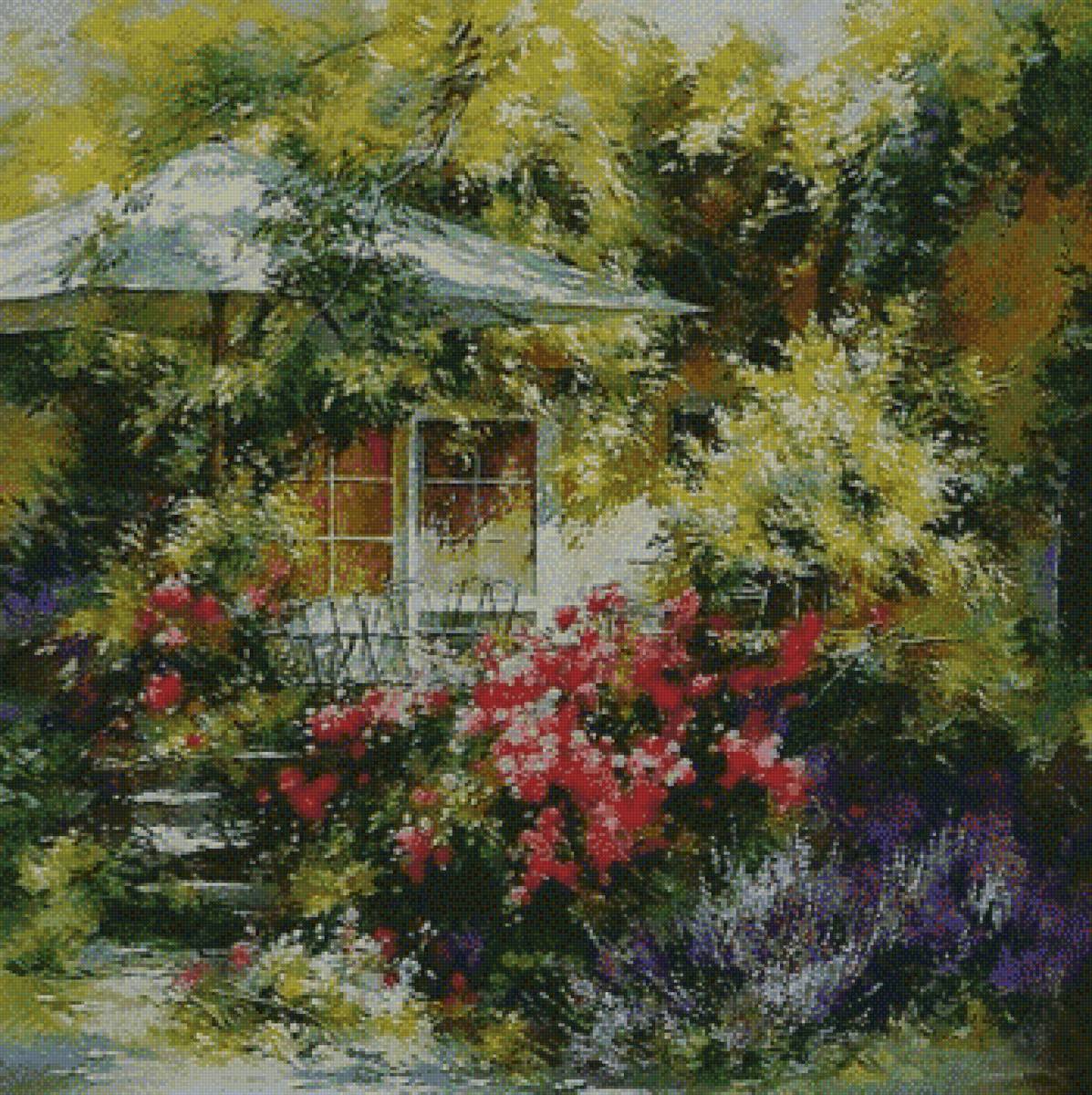 Цветущая веранда - предпросмотр