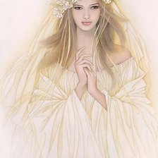 Схема вышивки «Девушка»