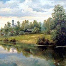 Схема вышивки «у реки»