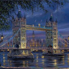 Схема вышивки «Лонднский мост»