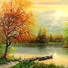 Схема вышивки «Пейзаж.»