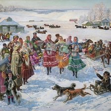 Схема вышивки «масленица»