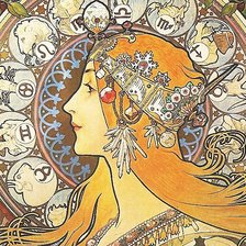 Схема вышивки «профиль девушки»