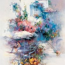 Схема вышивки «акварель»