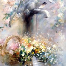 Схема вышивки «акварель»