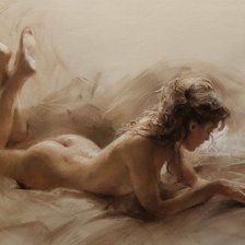 Схема вышивки «девушка»