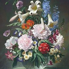 Схема вышивки «БУКЕТ ЦВЕТОВ»