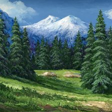 Схема вышивки «Пейзаж»