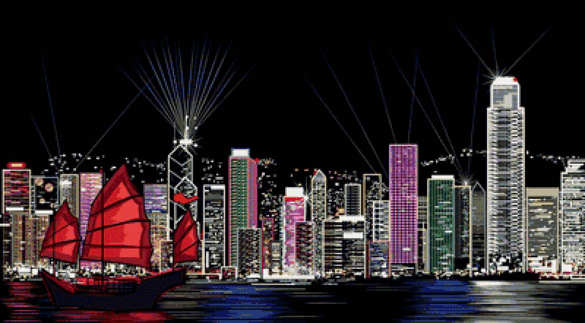 Ночной город - ночь, город - предпросмотр