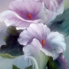 Схема вышивки «цветы. акварель»