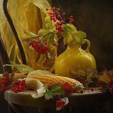 Схема вышивки «Натюрморт с кукурузой»