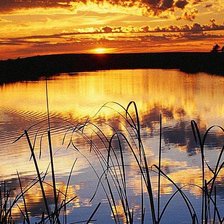 Схема вышивки «закат»