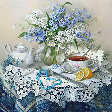 Схема вышивки «Приглашение на чай»