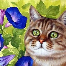 Схема вышивки «кот»