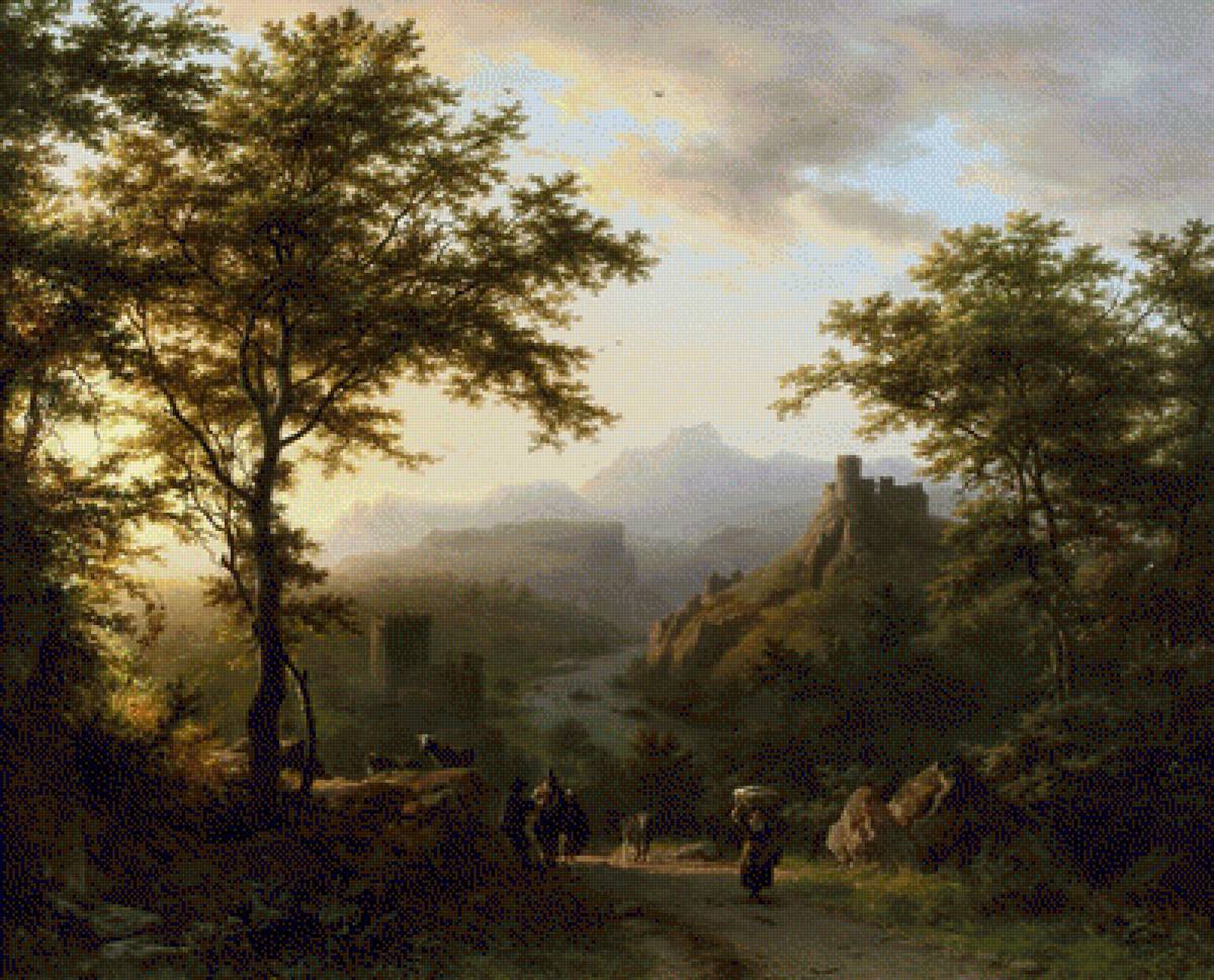 Бернард Корнелис 03 - картина, пейзаж, живопись - предпросмотр