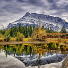 Схема вышивки «отражение в воде»