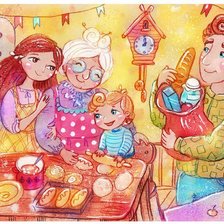 Схема вышивки «семья»