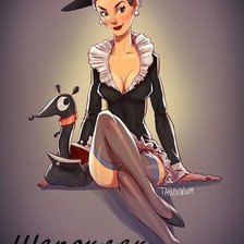 Схема вышивки «шапокляк»