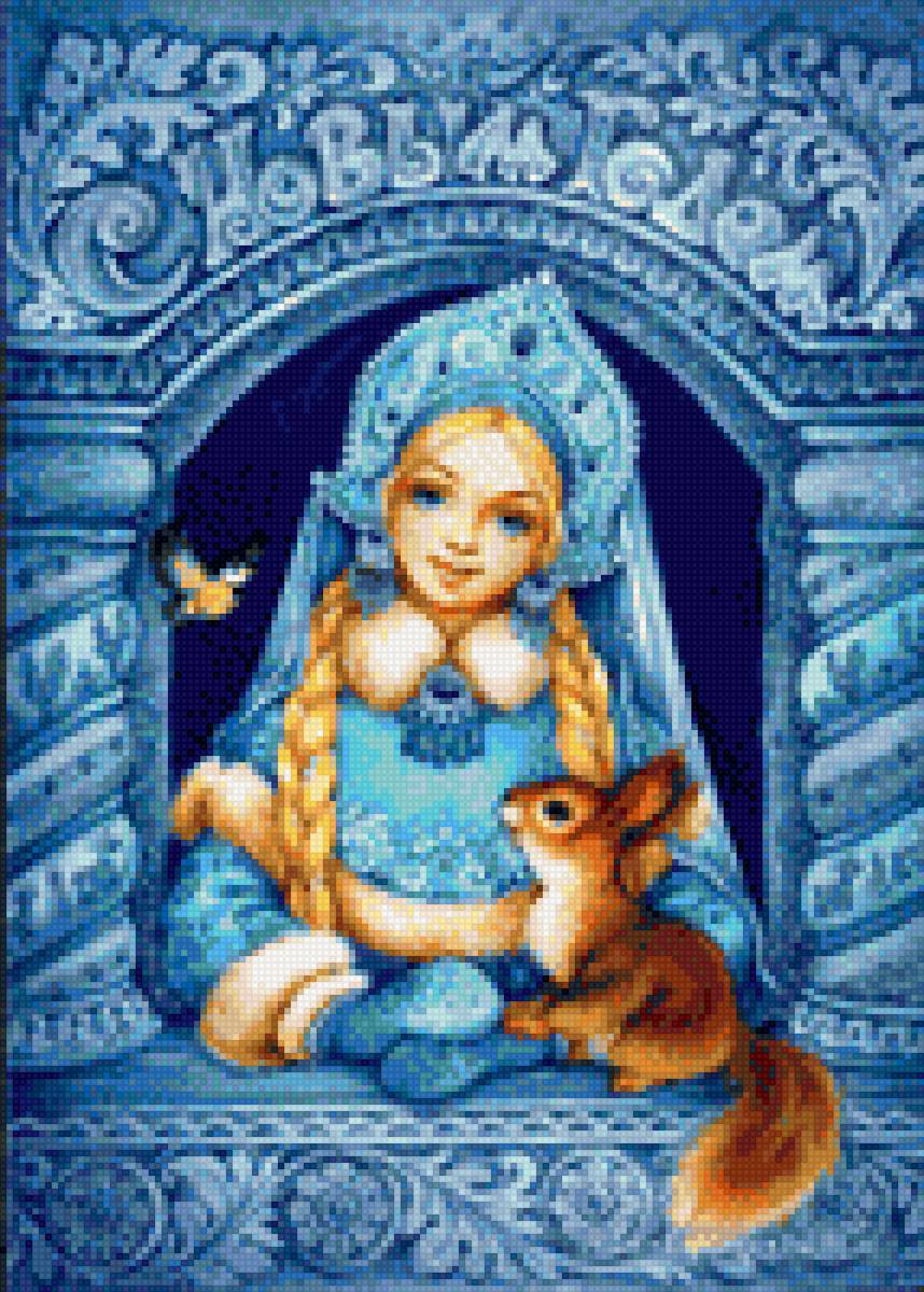 Снегурка - новогодняя - предпросмотр