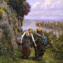 Схема вышивки «ДАНИЭЛЬ РИДВЕЙ НАЙТ Возвращение домой»