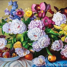 Схема вышивки «pivonie»