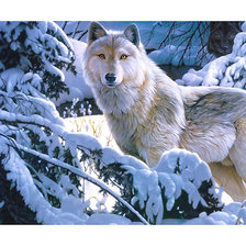 Схема вышивки «Серия "Хищники". Волки»